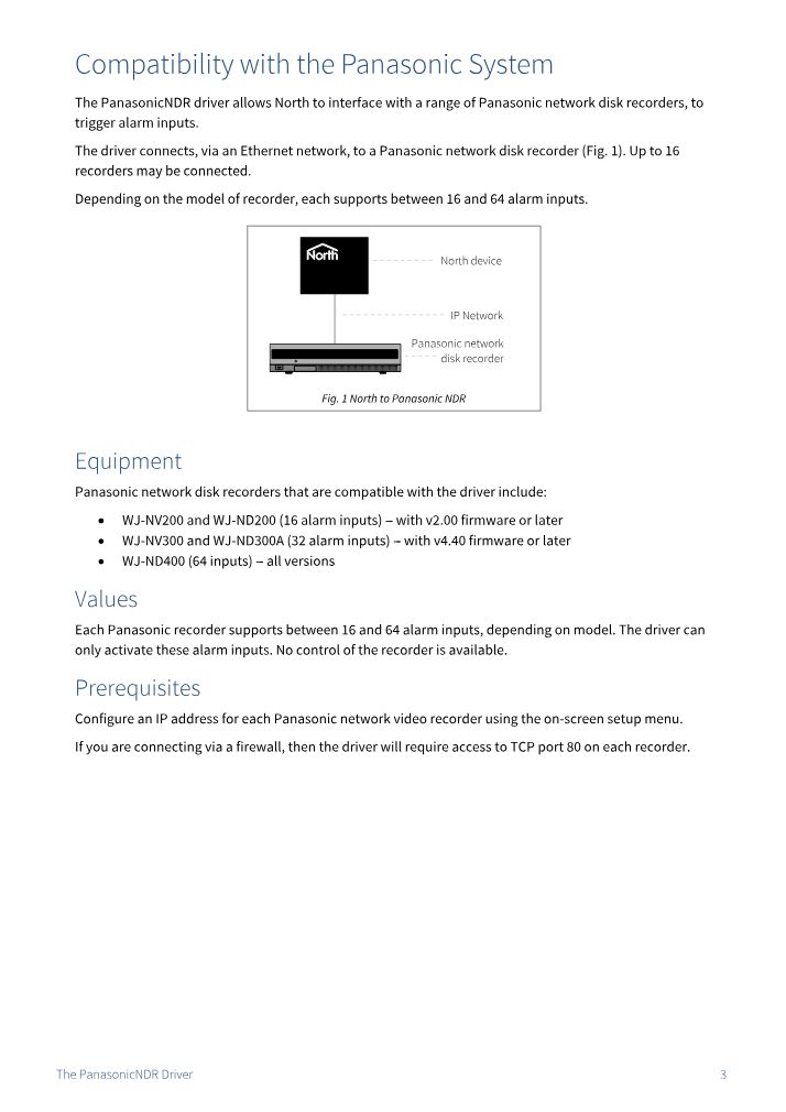 Preview thumbnail of page 3 of the PanasonicNDR Driver Manual PDF document.